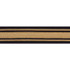 Military Stripe Tape Gold On Black 70784 by Schumacher Trim