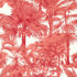 Palm Botanical Coral T10105 by Thibaut Wallpaper