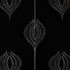Tulip Embroidery Black by Groundworks Fabric ALLEGRA HICKS II COLLECTION SILK - 61%;LINEN - 39% India - Horizontal: 12.75 and Vertical: 15 54 - Fabric Carolina -