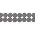 Double Dot Charcoal by Kravet Design Trim KATE SPADE COLLECTION POLYESTER - 100% China Horizontal: and Vertical: 1.8125 - Fabric Carolina -