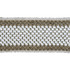 Hammered Braid Titanium by Kravet Couture Trim METALLIC - 60%;ACETATE - 30%;ACRYLIC - 10% Spain Horizontal: and Vertical: 1.5 - Fabric Carolina -