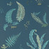 Ferns Indigo/Teal by G P & J Baker Wallcovering SIGNATURE NON WOVEN - 100% United Kingdom Horizontal: 20.488 and Vertical: 20.882 20.488 - Fabric Carolina -