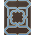 Martin Marron/Azul by Gaston Y Daniela Wallcovering LORENZO CASTILLO HISPANIA WP PAPER - 100% Spain Horizontal: and Vertical: 20.8 20.8 - Fabric Carolina -