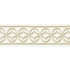 Athena Embroidered Tape/Sand T3305-001 by Scalamandre Trim Trim STOCKED AT 54% COTTON;39% VISCOSE;7% SPUN POLYESTER INDIA LIGHT DUTY Horizontal: 3.125" and Vertical: 5.375" - Fabric Carolina -
