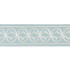 Athena Embroidered Tape/Sky by Scalamandre Trim Scalamandre Trim Athena Embroidered Tape/SkyTrim LA BOHEME 54% COTTON 39% VISCOSE 7% SPUN POLYESTER INDIA </p><p>Repeat: H: 3.125", V: 5.125" - Fabric Carolina -