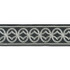 Athena Embroidered Tape/Charcoal T3305-004 by Scalamandre Trim Trim STOCKED AT 54% COTTON;39% VISCOSE;7% SPUN POLYESTER INDIA LIGHT DUTY Horizontal: 3.125" and Vertical: 5.375" - Fabric Carolina -