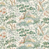 Kelmescott Hand Block Print/Leaf On Ivory 16590-002 by Scalamandre Fabric MERCHANTE 100% LINEN THAILAND LIGHT DUTY Horizontal: 25" and Vertical: 50" 50" - Fabric Carolina -