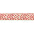 Labyrinth Embroidered Tape/Coral T3319-003 by Scalamandre Trim Trim SCALAMANDRE WAREHOUSE 55% COTTON 45% SPUN POLYESTER INDIA LIGHT DUTY Horizontal: 2.75" and Vertical: 5.75" - Fabric Carolina -