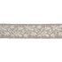 Laurel Embroidered Tape Flax by Scalamandre
 Trim Scalamandre
 Trim Laurel Embroidered Tape FlaxTrim MODERN LUXURY 50% VISCOSE 35% GLASS 15% METALLIC INDIA </p><p>Repeat: H: 7.5", V: 3.75" - Fabric Carolina -