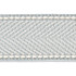 Montauk Herringbone Tape/Mineral Sc 0004T3285 by Scalamandre
 Trim HAMPTONS TRIMMINGS 99% ACRYLIC 1% POLYESTER CHINA LIGHT DUTY Horizontal: and Vertical: 1.875" - Fabric Carolina -