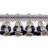 Newport Tassel Fringe/Taupe, Black & Grey Ft1103-008 by Scalamandre Trim Trim NEWPORT MANSIONS STOCKED AT 100% SILK CHINA LIGHT DUTY Horizontal: and Vertical: 2" - Fabric Carolina -