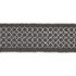Seville Embroidered Tape/Charcoal Sc 0004T3289 by Scalamandre
 Trim MERCHANTE 91% LINEN 9% RAYON INDIA LIGHT DUTY Horizontal: .5" and Vertical: 2.5" - Fabric Carolina -
