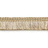 Shimmer Brush Fringe/Champagne FC1495-001 by Scalamandre Trim Trim MODERN LUXURY 52% ACETATE 42% ACRYLIC 6% LUREX FRANCE LIGHT DUTY Horizontal: and Vertical: 2" - Fabric Carolina -