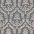 Grove Park Damask Faded Denim by RM CoCo Fabric Inspired Living Vol 16 100% Polyester See Sample 0 Horizontal: 13.7525 55.118  - Fabric Carolina -