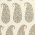 Shirala Paisley Aqua 173780 by Schumacher Fabric Classic Prints 13.5" - Fabric Carolina -
