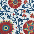 Fergana Embroidery Print Prussian 1327001 by Schumacher Fabric Classic Prints 27.0" - Fabric Carolina -