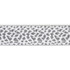Leopard Tape Grey 75855 by Schumacher Trim Indoor/Outdoor: Prints & Wovens 2.12" - Fabric Carolina -