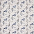 Bird Bath Regal Blue by Carole Fabric Reflection Pool 100% Cotton USA Passes 15,000 Double Rubs Wyzenbeek Horizontal: 18 3/4" and Vertical: 8 3/4" V 54" - Fabric Carolina -