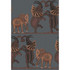 Safari Dance Charcoal & Reds by Cole & Son Wallcovering COLE & SON ARDMORE PAPER - 100% United Kingdom - Horizontal: - and Vertical: 30 20.5 - Fabric Carolina -