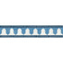 Zellige Border China Blue & White by Cole & Son Wallcovering COLE & SON MARTYN LAWRENCE BULLARD PAPER - 100% United Kingdom - Horizontal: 20.5 and Vertical: - 4.1 - Fabric Carolina -