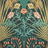 Bluebell Teal/Gold/Petrol by Cole & Son Wallcovering COLE & SON BOTANICAL BOTANICA PAPER - 100% United Kingdom - Horizontal: 20.5 and Vertical: 30 20.5 - Fabric Carolina -