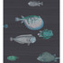 Acquario Ink by Cole & Son Wallcovering COLE & SON FORNASETTI SENZA TEMPO PAPER - 100% United Kingdom - Horizontal: 27 and Vertical: 30 27 - Fabric Carolina -