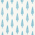 Juniper Block Print Blue 178510 by Schumacher Fabric Palampore 8.75" - Fabric Carolina -