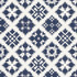 Tristan Patchwork Indigo 76760 by Schumacher Fabric New Americana - Fabric Carolina -