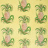 Pineapples Chintz Yellow 178803 by Schumacher Fabric Isola Indoor/Outdoor 27.12" - Fabric Carolina -