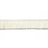 Zoe Linen Ruche Blanc 65440 by Schumacher Trim Au Naturel - Fabric Carolina -