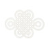 Good Luck Knot Appliqu Ivory 73050 by Schumacher Trim Orient Express 9.0" - Fabric Carolina -