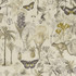 Botany Charcoal/Chartreuse by Clarke And Clarke Fabric CLARKE & CLARKE EXOTICA COTTON - 100% India HEAVY Horizontal: 27.125 and Vertical: 27.125 55.125 - Fabric Carolina -