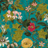 Passiflora Kingfisher by Clarke And Clarke Fabric CLARKE & CLARKE EXOTICA POLYESTER - 100% India HEAVY Horizontal: 54 and Vertical: 27 54.75 - Fabric Carolina -