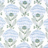 Allium Bloom Periwinkle by Carole Fabric Red Sea 76% Polyester, 24% Cotton India N/A Horizontal: 12.75 and Vertical: 12.75 51 - Fabric Carolina -