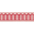Arches Embroidered Tape Medium Red 70761 by Schumacher Trim MILES REDD PASSEMENTERIE COTTON 84% RAYON 16% INDIA </p><p>Repeat: Horizontal: 7/8" (2CM) and Vertical: 2.125 - Fabric Carolina -
