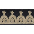 Noelia Embroidered Tape Onyx 74154 by Schumacher Trim Ottoman Chic 1.0" - Fabric Carolina -