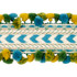 Maracana Pom Tape Blue 75655 by Schumacher Trim Bohemia 2.5" - Fabric Carolina -