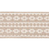 Talitha Tape Ivory On Natural 79920 by Schumacher Trim Bohemia - Fabric Carolina -