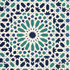 Nasrid Palace Mosaic Aegean 5005960 by Schumacher Wallpaper Byzantium 20.5" - Fabric Carolina -