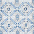 Tiraz Velvet Indigo 80601 by Schumacher Fabric Tapis 13.4" - Fabric Carolina -