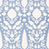 Chenonceau Sky 173567 by Schumacher Fabric Exuberant Prints 13.5" - Fabric Carolina -