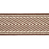 Nicholson Tape Brown 69968 by Schumacher Trim Embroidered And Embellished Trims 2.75" - Fabric Carolina -