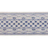 Davison Scalloped Tape Washington Blue 81650 by Schumacher Trim Williamsburg - Fabric Carolina -