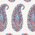 Shirala Paisley Delft & Rose 5009970 by Schumacher Wallpaper Palampore 6.75" - Fabric Carolina -