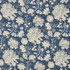 Know The Plot Indigo by Carole Fabric Bluebell 55% Linen, 45% Viscose-Soil Repellent S Korea 12,000 Wyzenbeek Double Rubs 27" V, 27 3/8" H HD 55.5"  - Fabric Carolina -