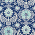 Palmetto Bluff Harbor by Carole Fabric Bluebell 100% Cotton-Soil Repellent Usa  26 1/4" V, 27" H HD 56.5"  - Fabric Carolina -