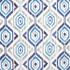 Missed Connections Ocean by Carole Fabric Prisma 100% Cotton SPAIN 16,000 Wyzenbeek Double Rubs 27" V, 27" H HD 54"  - Fabric Carolina -