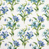 Vibrant Stems Cobalt by Carole Fabric Wellington 100% Cotton SPAIN 30,000 Wyzenbeek Double Rubs 13 1/2" V, 13 1/2" H 54"  - Fabric Carolina -