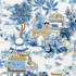 Mystic Garden Blue and White F920821 by Thibaut Fabric Thibaut Fabric Mystic Garden Blue and White F920821Fabric Eden Fabric Book 100% Cotton Sateen UNITED STATES </p><p>Repeat: V: 46 54 - Fabric Carolina -