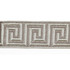 Hellenic Key Jacquard Tape Slate by Europatex Fabric Hellenic 62% Fibranne, 38% Rayon 2.00 inches - Fabric Carolina -
